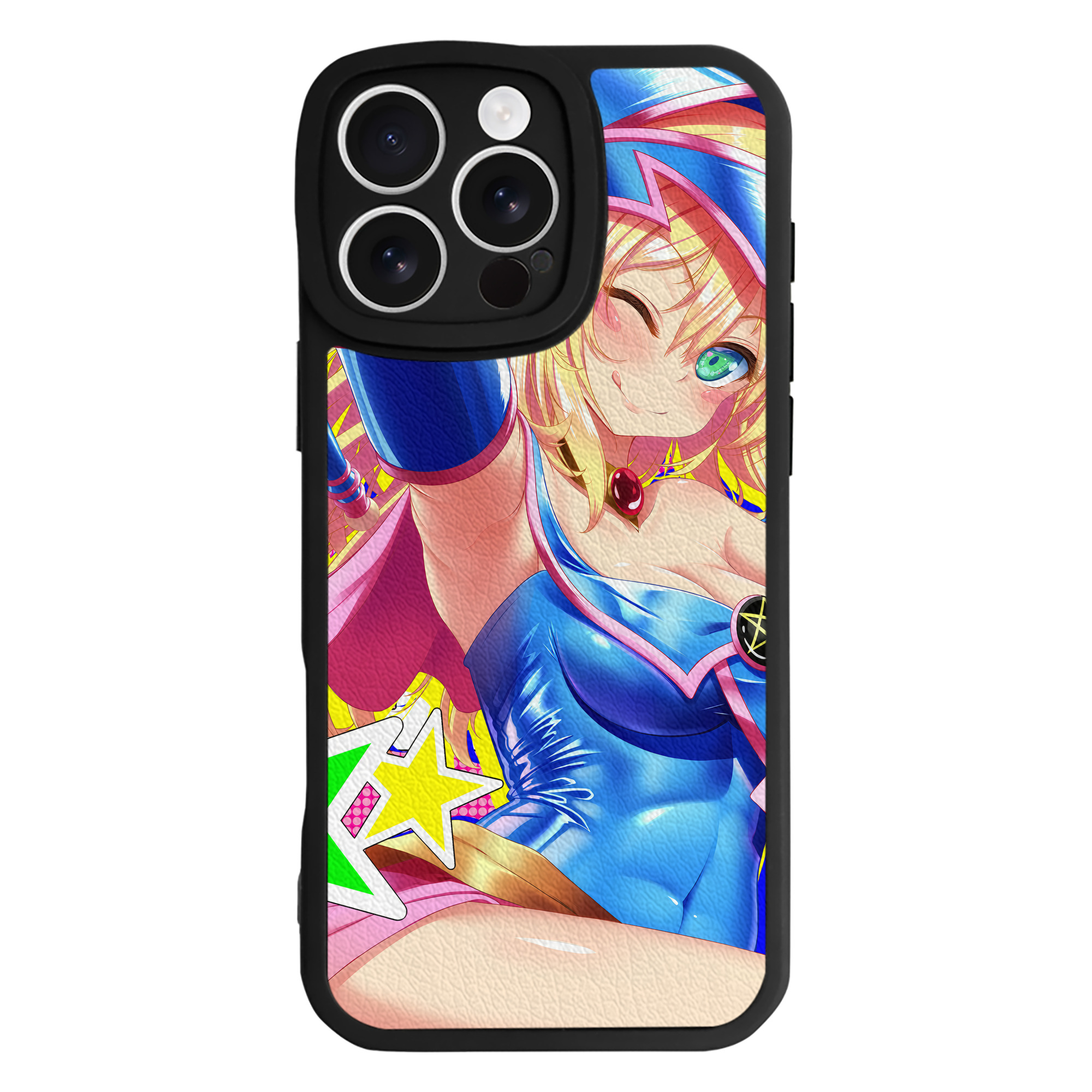 （画像用） 遊☆戯☆王 Yu-Gi-Oh! 【iPhone 16シリーズ対応】シリコンスマホケース（レザー調） 材質：シリコン